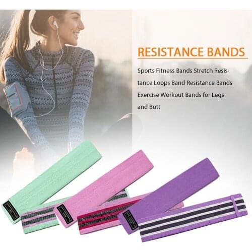 S/M/L Sports Fitness Bands Stretch Resistance Loops Band Resistance Bands Exercise Workout Bands For Legs And Butt