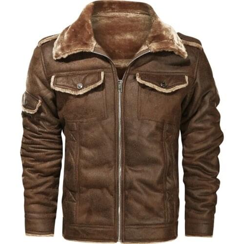 TOLOER Men's Suede Jackets