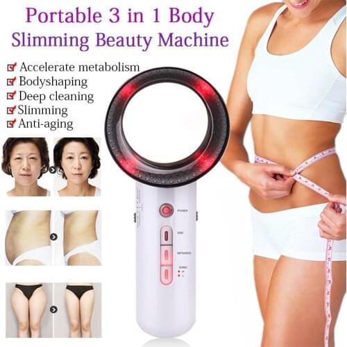 Ultrasound Cavitation EMS Body Slimming Device For Weight Loss Anti-Cellulite Massager Fat Burner Galvanic LED Infrared Therapy
