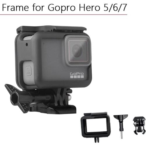 Travel Protective Border Frame Bumper Mount Housing Case Protector for Self-timer for Gopro Hero 5 6 7 Sports Camera Accessories