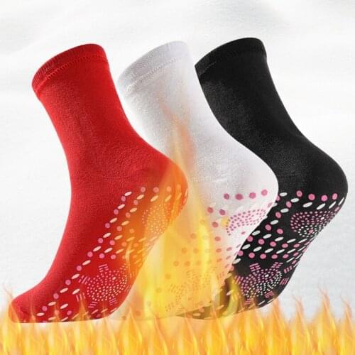 Winter Warm Foot Care Socks for Women Men Soft Cotton Unisex Anti-slip Socks Self-heating Health Care Socks Sokken