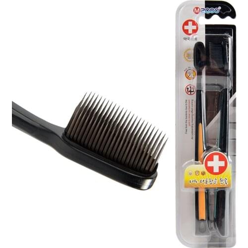 Charcoal Nano Black Bamboo Toothbrush Kids 2pc/Pack Travel Brosse a Dents Ultra Soft Toothbrush Wholesale Tooth Brush fo