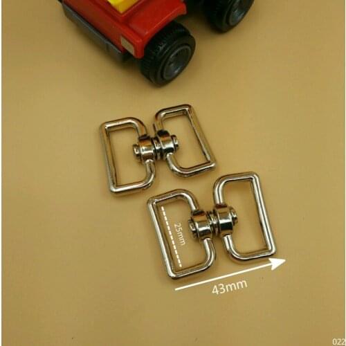 1" For 2.5cm Webbing 5Pcs Doulbe End Head Swivel Metal Molle Clips Buckle For DIY Outdoor Sports Bags Accessories