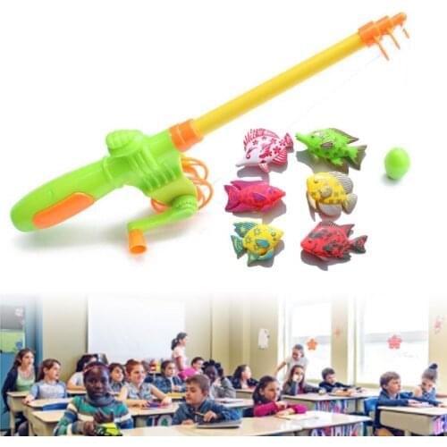 1 Set Magnetic Fishing Toy Kids Bathtime Game Toddler Education Teaching Swimming Pool Plaything Set Summer Garden Pool Toy