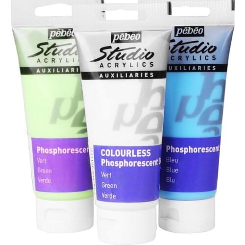 100ML Acrylic Paint Glow In The Dark Glowing Paints Luminous Pigment Fluorescent Fiber Painting Acrylic Fine Studio Acrylic