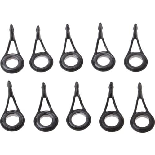10x Fishing Rod Eye Ring Guides Line Rings For Spinning/Carp Rod