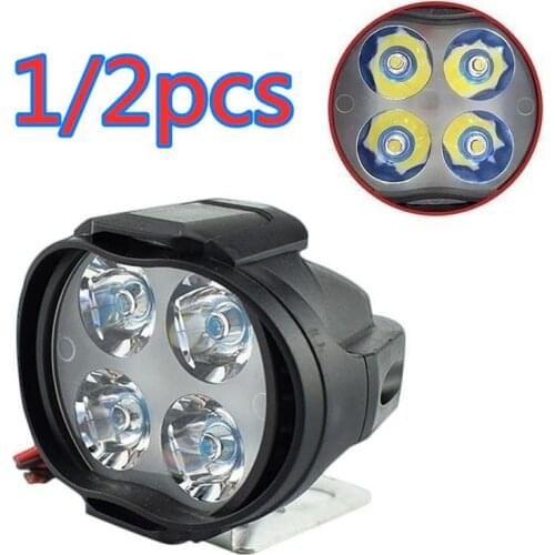 12w Motorcycle Projector 4LED Headlight Spot Light Fit Car, UTVs, Scooter E-bike RS1 Motorcycle Bulb Scooters Spot Light