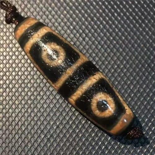 210608-2 Mysterious Old Tibetan Tianzhu Dzi Beads 4 Eyes Natural Agate Stone Mysterious Amulet Old beads