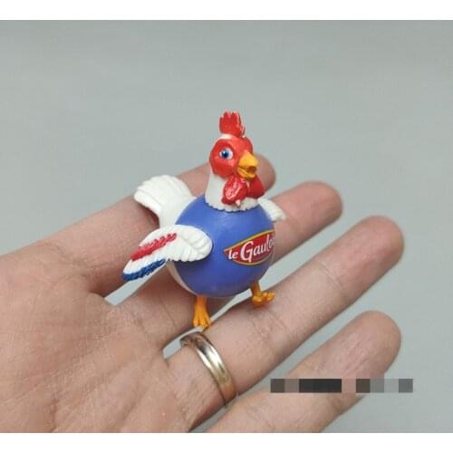 36PCS 5cm Big rooster simulation animal model decoration cake decoration children cognitive toy mobile phone shell material DIY