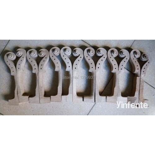 6 pcs 4/4 New White Violin Neck Maple Wood