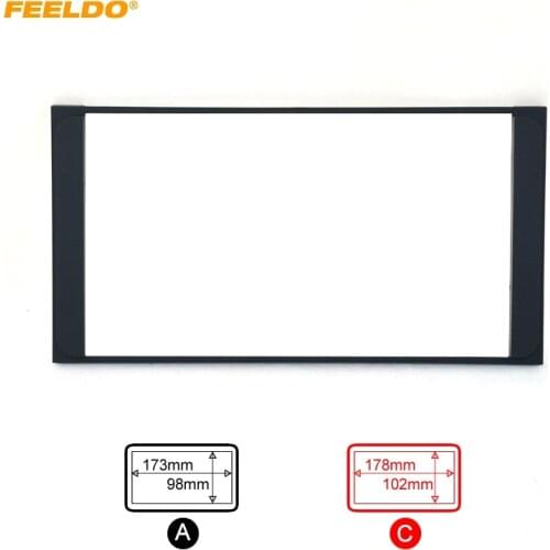 FEELDO Car Radio Stereo 2DIN Fascia Panel Refitting Frame Facia Trim Install Mount Kit For TOYOTA Camry/PREVIA/VIOS/COROLLA