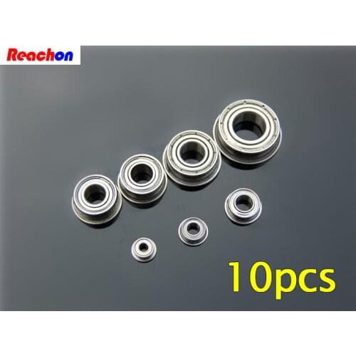 Free Shipping 10PCS Flange Bearings 2/3/4/5/6/8mm Motor Bearing Spare Parts For DIY RC Car/Boat/Aircraft Models