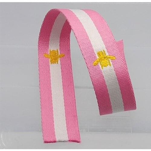 Dingdian factory direct sales Ribbon Embroidery ribbon polyester color band can be customized package freight
