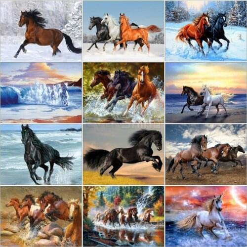 EverShine Diamond Painting Horse Full Square Diamond Embroidery Animals Cross Stitch Rhinestone Art Bead Picture Kits Home Decor