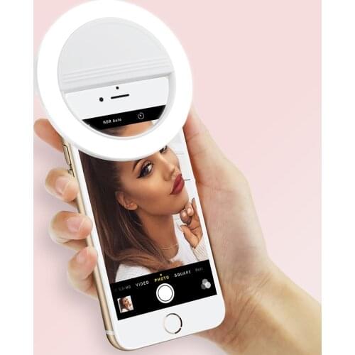 JingTider SF-002 LED Selfile Flash Light 36 LED Bulbs MINI LED Right Light High Quality 5600K For Female Selfies Rechargeable