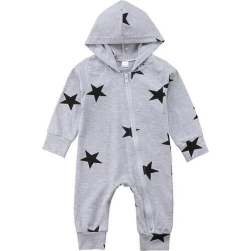 Fast Shipping New Fashion Hot Newborn Toddler Baby Boy Girls Hoodie Romper Long Sleeve Jumpsuit Hooded Clothes Outfits