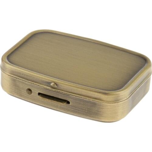 2 Compartments Dispensing box Medicine Tablet Box Trinket Earring Storage Case Container with MirrorStorage box with mirror