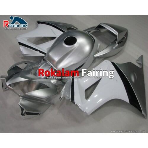 Shell For Honda VFR 800 2012 VFR800 2008 2005 VFR-800 2002 Bodywork Motorcycle White Silver Fairing Kit (Injection Molding)