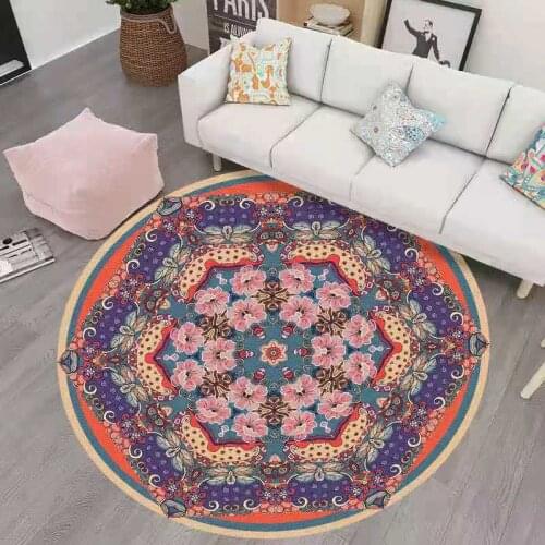 Moroccan Round Carpet Livingroom Modern Bedroom Carpet Computer Chair Round Rug Home Entrance/Hallway Doormat Study Floor Rug