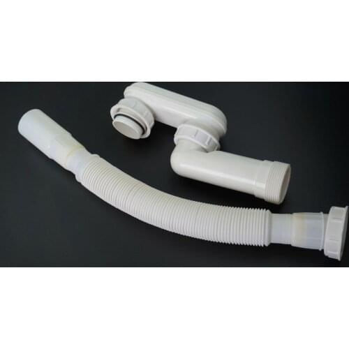 Bathtub and shower room P trap,drainage odor-prevention elbow with fexible tub