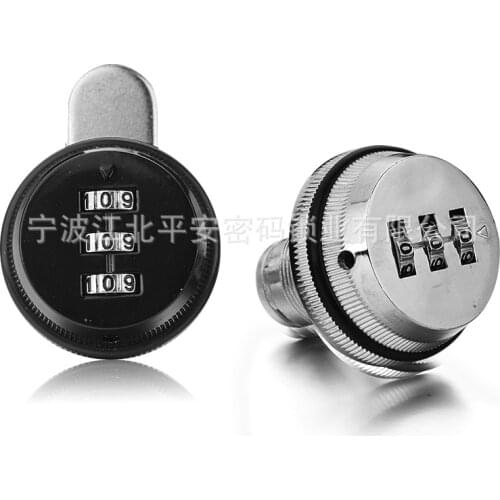 Mechanical General Mailbox Lock Locker Lock Metal File Cabinet Lock Drawer Lock 3 Bit Turn Tongue Combination Lock