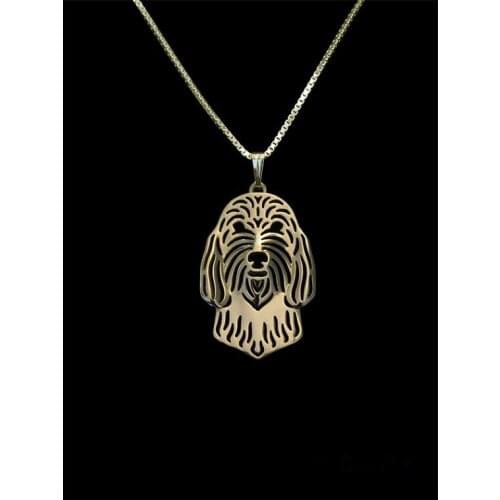 Trendy personalized Petit Basset Griffon Vendeen pendant necklace women gold silver plated statement necklace men cs go collares