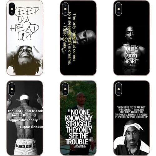 Soft Cover For HTC Desire 530 626 628 630 816 820 830 One A9 M7 M8 M9 M10 E9 U11 U12 Life Plus Tupac Shakur 2pac Quotes Poster