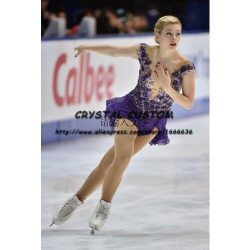 Girls Custom Figure Skating Dresses Graceful New Brand Ice Skating Dresses For Competition DR4116