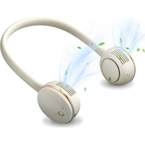 Portable Neck Fan, Hands Free Bladeless Fan, 4000Mah Battery Operated Wearable Personal Fan, Leafless, Rechargeable