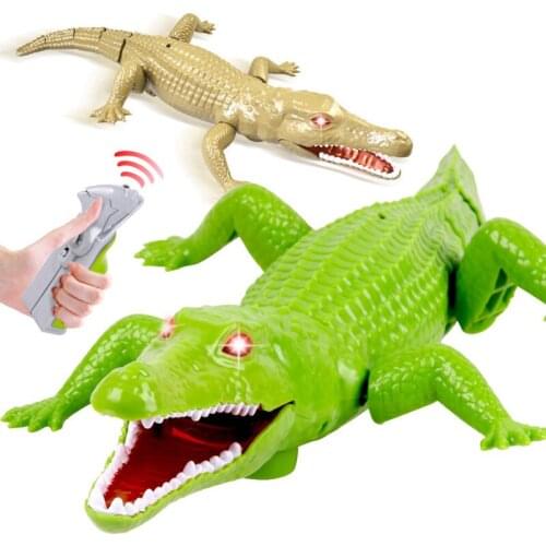 RC Animal Real Life Crocodile Simulation Prank Remote Control Infrared Pets Electronic Toy For Kids Gifts