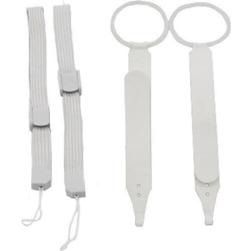 Knuckle Straps with Wrist Straps Accessories for Oculus Quest 2 VR glasses accessory handle white fixed strap tie rope set