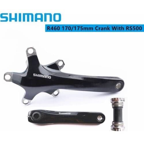 Shimano R460 FC-R460 Crank 170mm 175mm 110BCD 2x10 Speed R460 Bottom Bracket RS500 For Road Bike Bicycle Crankset