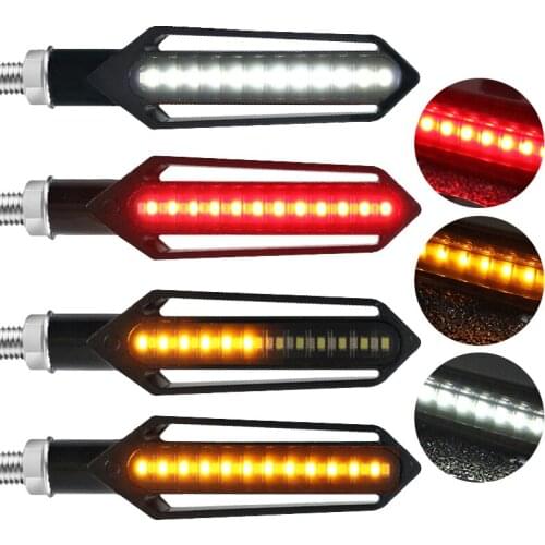 Motorcycle Turn Signals 24LED Motorcycle Flasher Light Built Relay Turn Signal Indicator Waterproof DRL Stop Signals Blinker