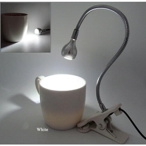 3w Led usb clip light learning study lamps eye protection reading table lamp night light gift light hose clip lamps white/black