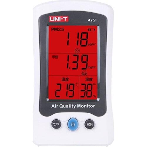 UNI-T A25F Desktop Formaldehyde portable pm 2.5 detector, pm 2.5 monitor,pm 2.5 meter