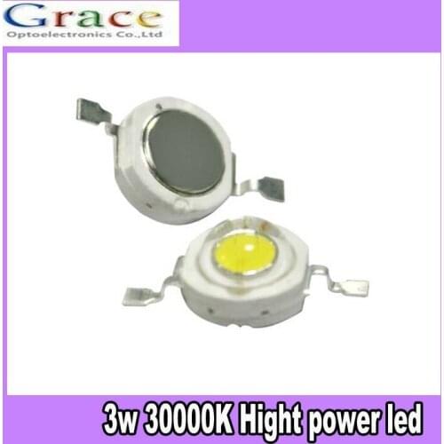 10PCS 3W High Power Cold White LED Light Emitter 30000K free shipping