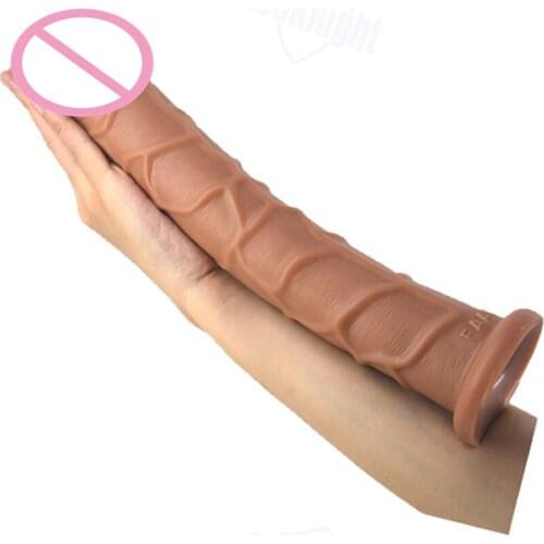 33.5cm Super Long Giant Dildo With Suction Cup For Female Masturbation fisting sex toy adult products sex shop