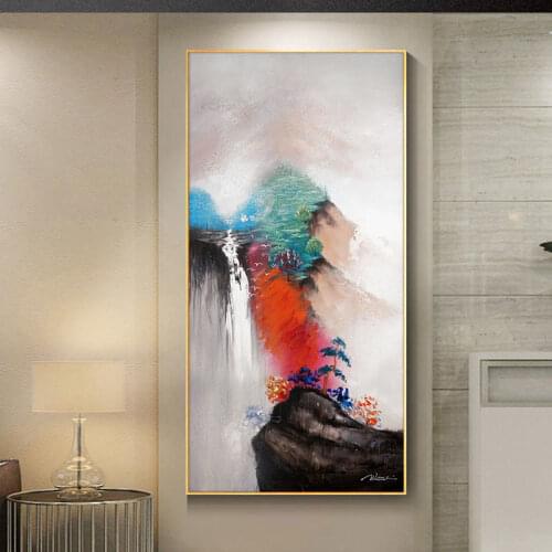 Abstract Landscape Canvas Paintings Mountain Posters And Prints On The Wall Wall Art Pictures For Living Room Home Decor