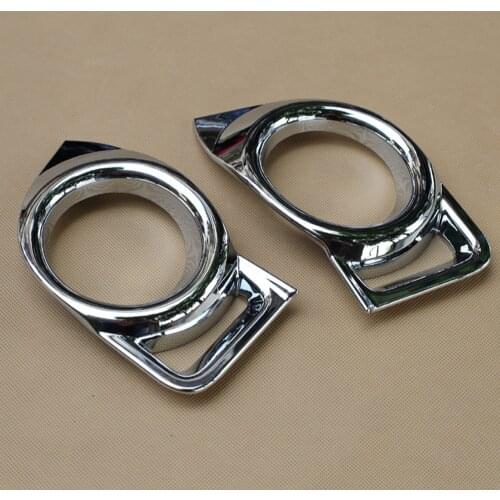 Fit For Toyota Highlander Kluger Accessories Chrome Front Hear Fog Lamp Light Protect Cover Trim Molding 2014 2015 2016 Model