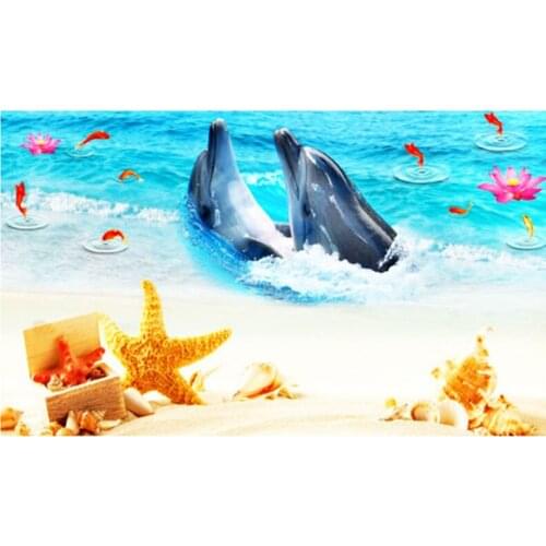 NEW Arrival Rhinestone Crystal Painting Home Decor DIY Diamond painting diamond dolphin 3D Embroidery Cross Daimond Embroidery