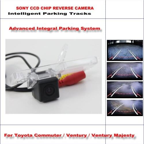 Car Backup Reverse Camera For Toyota Commuter/Ventury/Majesty Rear View Parking Dynamic Guidance Tragectory CAM