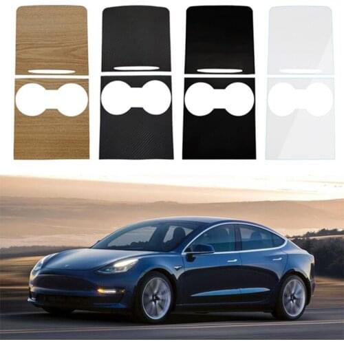 Car Center Console Stickers Decoration Protective Decals for Tesla Model Y 2021 / Model 3 2021 Interior Wrap