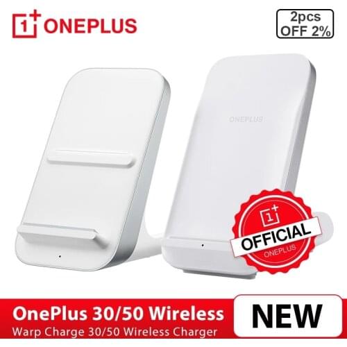 Original OnePlus Wireless Charger 30W Warp Charge Smart Bedtime Mode PC V0 300g For OnePlus 8 Pro Qi/EPP Air Cooling