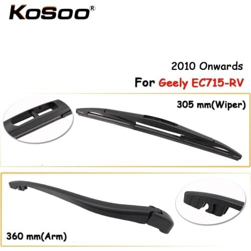 KOSOO Auto Rear Car Wiper Blade For Geely EC715-RV,305mm (2010-) Rear Window Windshield Wiper Blades Arm,Car Accessories Styling