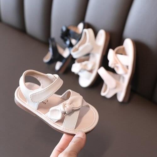 Kids Girls Sandals with Bow Fashion Summer Children Baby Shoes Cute Soft Girls Casual Sandals