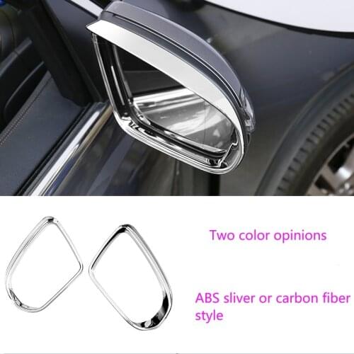 For Mercedes Benz GLB GLA B class 2020-2021 EQC W247 X247 C118 Car Outer Mirror Frame Water Retention Rain Brow Trim Accessories