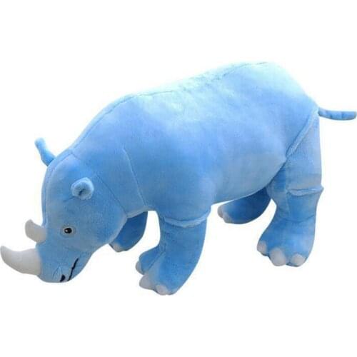 Simulation Creative Rhino Plush Toy Doll Children Animal Stuffed Gift