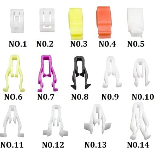 Ka li li 100Pices Universal Dashboard DVD CD Console U-Type Trim Instrument Panel Buckle Auto Plastic Fasteners