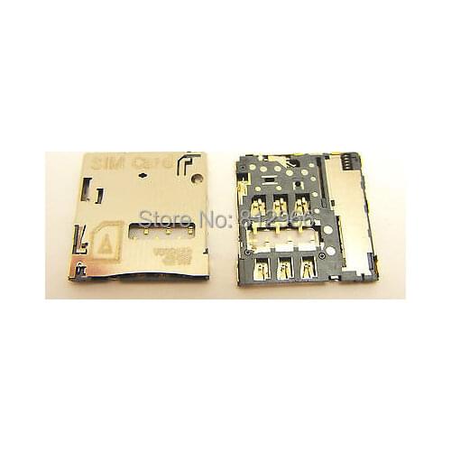 50PCS/lot, original new for HTC Desire 300 301E 500 5088 SIM card reader socket holder connector