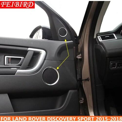 ABS Side Door Audio Speaker Cover Circle Ring Trim For Land Rover Discovery Sport 2015 2016 2017 2018 2019